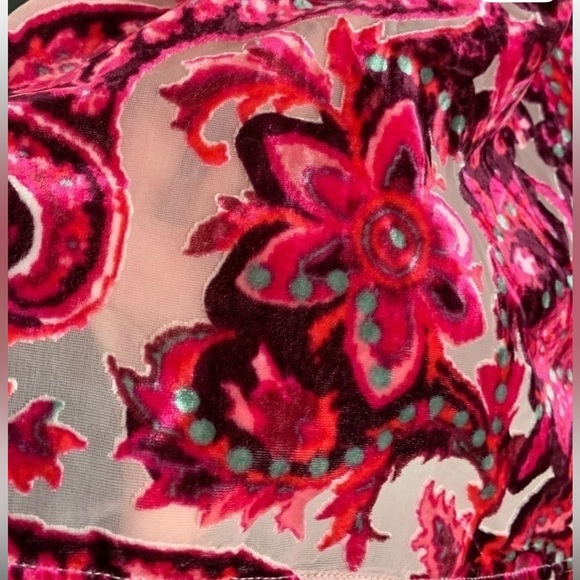Free people All the Time Burnout Velvet Bohemian Floral Mini Party Dress New - Picture 8 of 9